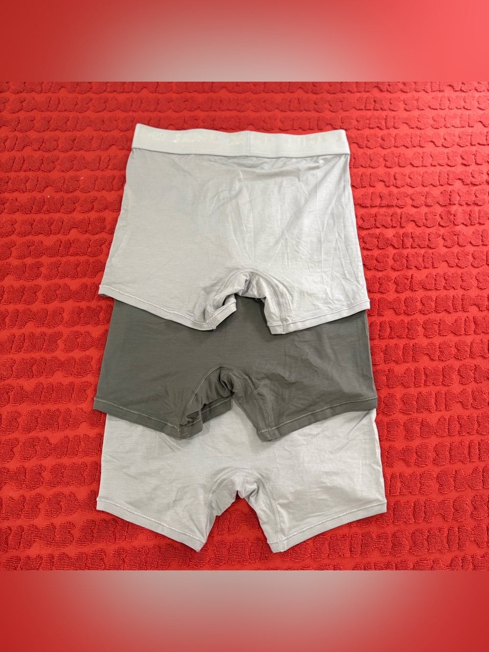 SKIMS Men’s Stretch Boxer Briefs [ 3 ]| Gray | XS | NWOT
